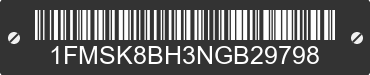 2022 FORD Explorer 1FMSK8BH3NGB29798 VIN decoded