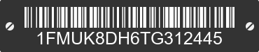 2026 FORD Explorer 1FMUK8DH6TG312445 VIN decoded