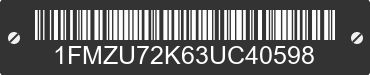 2003 FORD Explorer 1FMZU72K63UC40598 VIN decoded