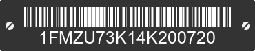 2004 FORD Explorer 1FMZU73K14K200720 VIN decoded