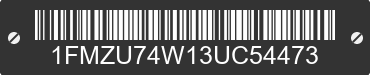 2003 FORD Explorer 1FMZU74W13UC54473 VIN decoded