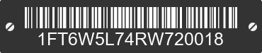 2024 FORD F-150 1FT6W5L74RW720018 VIN decoded