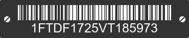 1997 FORD F-150 1FTDF1725VT185973 VIN decoded