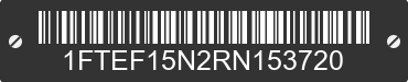 1994 FORD F-150 1FTEF15N2RN153720 VIN decoded