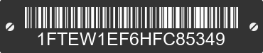 2017 FORD F-150 1FTEW1EF6HFC85349 VIN decoded