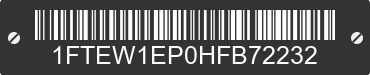 2017 FORD F-150 1FTEW1EP0HFB72232 VIN decoded