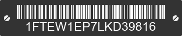 2020 FORD F-150 1FTEW1EP7LKD39816 VIN decoded