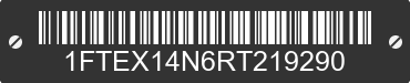 1994 FORD F-150 1FTEX14N6RT219290 VIN decoded