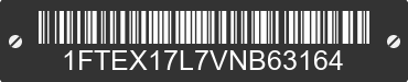 1997 FORD F-150 1FTEX17L7VNB63164 VIN decoded