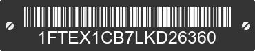 2020 FORD F-150 1FTEX1CB7LKD26360 VIN decoded