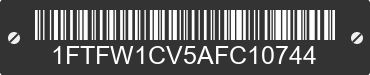 2010 FORD F-150 1FTFW1CV5AFC10744 VIN decoded