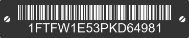 2023 FORD F-150 1FTFW1E53PKD64981 VIN decoded