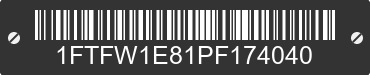 2023 FORD F-150 1FTFW1E81PF174040 VIN decoded