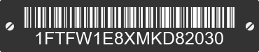 2021 FORD F-150 1FTFW1E8XMKD82030 VIN decoded