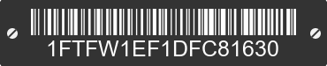 2013 FORD F-150 1FTFW1EF1DFC81630 VIN decoded