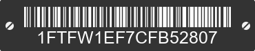 2012 FORD F-150 1FTFW1EF7CFB52807 VIN decoded
