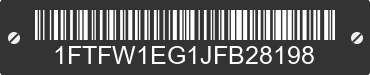 2018 FORD F-150 1FTFW1EG1JFB28198 VIN decoded