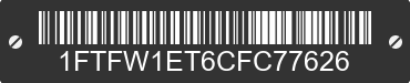 2012 FORD F-150 1FTFW1ET6CFC77626 VIN decoded