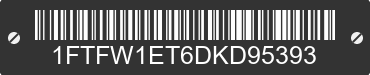 2013 FORD F-150 1FTFW1ET6DKD95393 VIN decoded