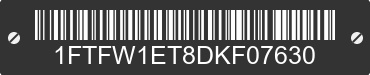 2013 FORD F-150 1FTFW1ET8DKF07630 VIN decoded