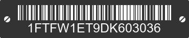 2013 FORD F-150 1FTFW1ET9DK603036 VIN decoded