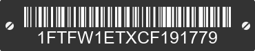 2012 FORD F-150 1FTFW1ETXCF191779 VIN decoded