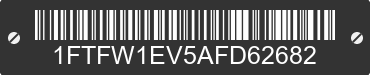 2010 FORD F-150 1FTFW1EV5AFD62682 VIN decoded