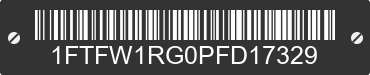 2023 FORD F-150 1FTFW1RG0PFD17329 VIN decoded