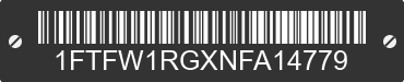 2022 FORD F-150 1FTFW1RGXNFA14779 VIN decoded
