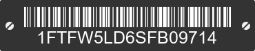 2025 FORD F-150 1FTFW5LD6SFB09714 VIN decoded