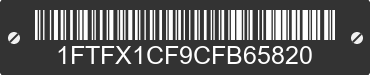 2012 FORD F-150 1FTFX1CF9CFB65820 VIN decoded