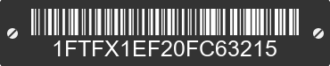 0 FORD F-150 1FTFX1EF20FC63215 VIN decoded