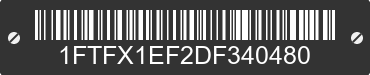 2013 FORD F-150 1FTFX1EF2DF340480 VIN decoded