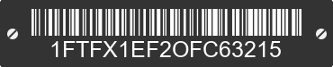 0 FORD F-150 1FTFX1EF2OFC63215 VIN decoded
