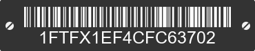 2012 FORD F-150 1FTFX1EF4CFC63702 VIN decoded