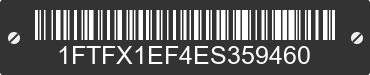2014 FORD F-150 1FTFX1EF4ES359460 VIN decoded