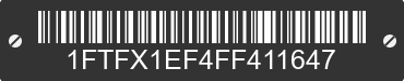 2015 FORD F-150 1FTFX1EF4FF411647 VIN decoded