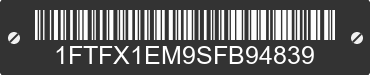 2025 FORD F-150 1FTFX1EM9SFB94839 VIN decoded
