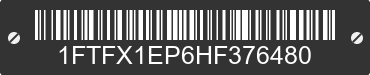 2017 FORD F-150 1FTFX1EP6HF376480 VIN decoded