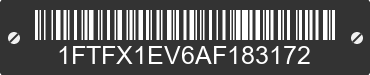 2010 FORD F-150 1FTFX1EV6AF183172 VIN decoded