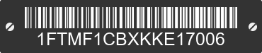 2019 FORD F-150 1FTMF1CBXKKE17006 VIN decoded
