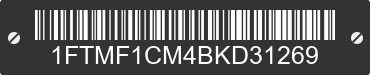 2011 FORD F-150 1FTMF1CM4BKD31269 VIN decoded