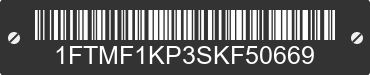 2025 FORD F-150 1FTMF1KP3SKF50669 VIN decoded