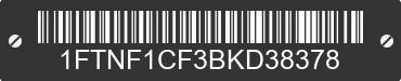 2011 FORD F-150 1FTNF1CF3BKD38378 VIN decoded