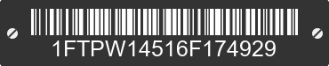 2006 FORD F-150 1FTPW14516F174929 VIN decoded