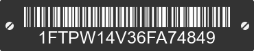 2006 FORD F-150 1FTPW14V36FA74849 VIN decoded
