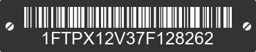 2007 FORD F-150 1FTPX12V37F128262 VIN decoded