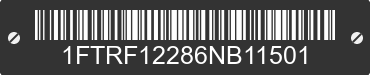 2006 FORD F-150 1FTRF12286NB11501 VIN decoded