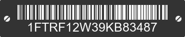 2009 FORD F-150 1FTRF12W39KB83487 VIN decoded