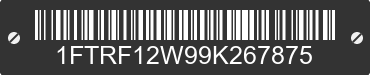 2009 FORD F-150 1FTRF12W99K267875 VIN decoded